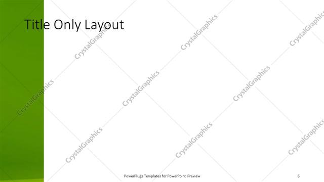 Title Only presentation slide layout