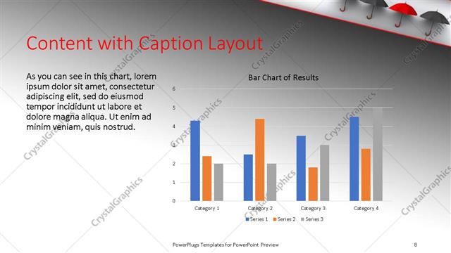 Content with Caption presentation slide layout