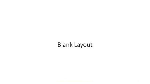 Blank presentation slide layout