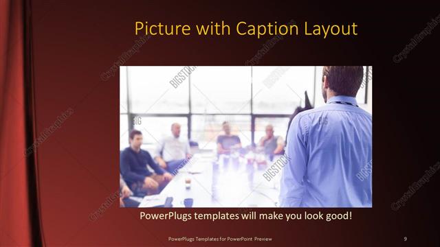 Picture with Caption presentation slide layout
