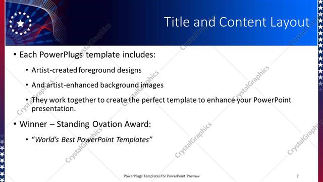 Title and Content presentation slide layout