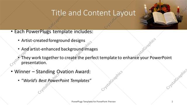 Title and Content presentation slide layout