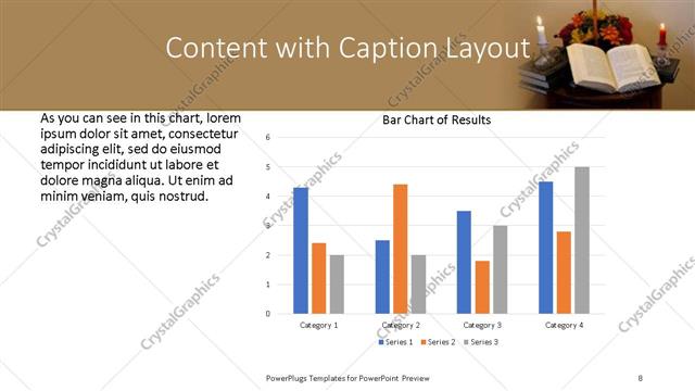Content with Caption presentation slide layout