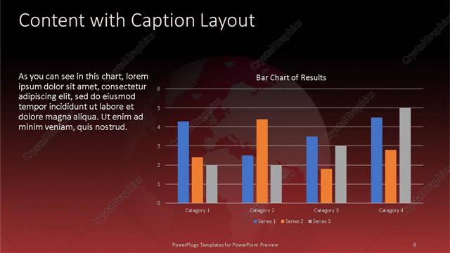 Content with Caption presentation slide layout
