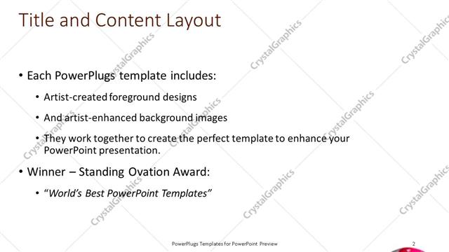 Title and Content presentation slide layout