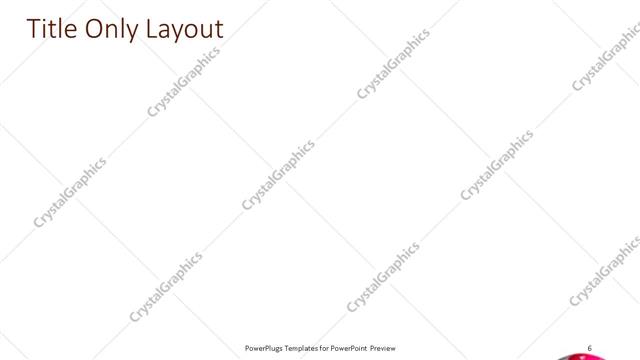 Title Only presentation slide layout