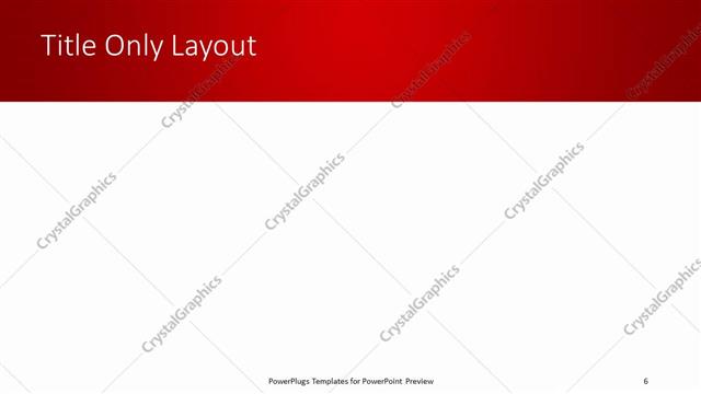 Title Only presentation slide layout