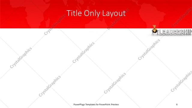 Title Only presentation slide layout