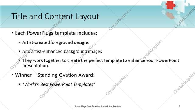 Title and Content presentation slide layout