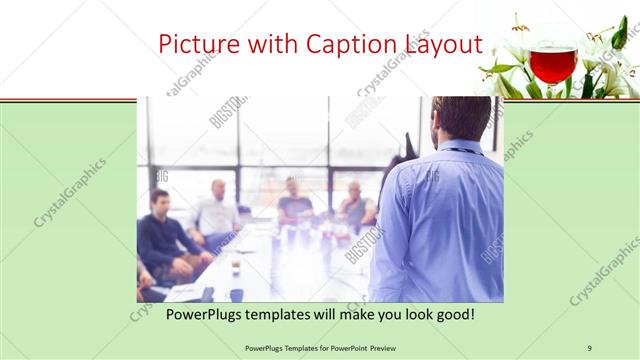 Picture with Caption presentation slide layout