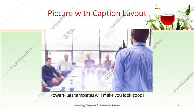 Picture with Caption presentation slide layout