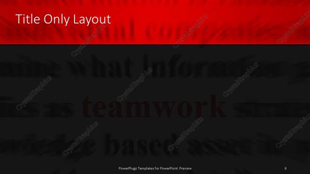 Title Only presentation slide layout