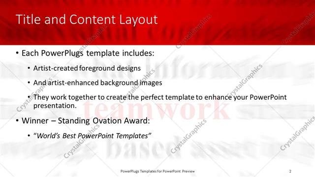 Title and Content presentation slide layout