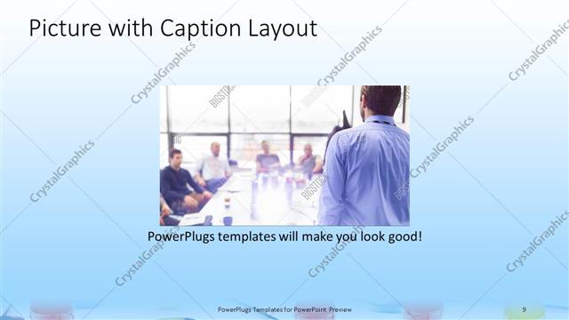 Picture with Caption presentation slide layout