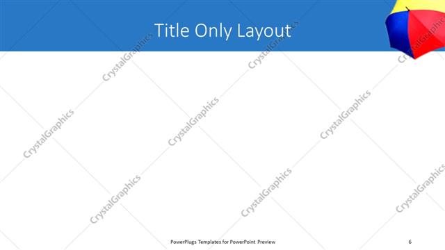 Title Only presentation slide layout
