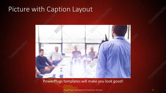 Picture with Caption presentation slide layout
