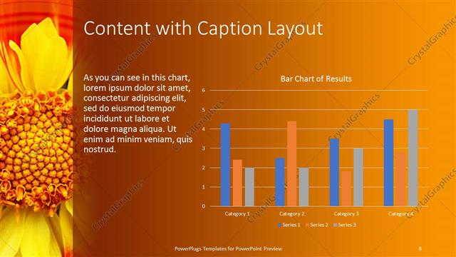 Content with Caption presentation slide layout