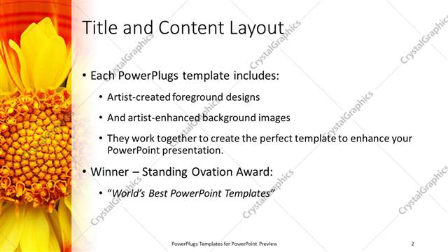 Title and Content presentation slide layout