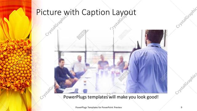 Picture with Caption presentation slide layout