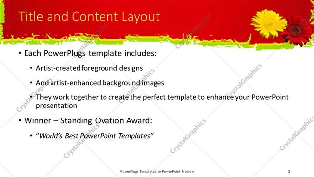Title and Content presentation slide layout
