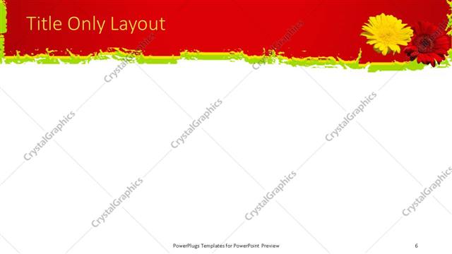 Title Only presentation slide layout