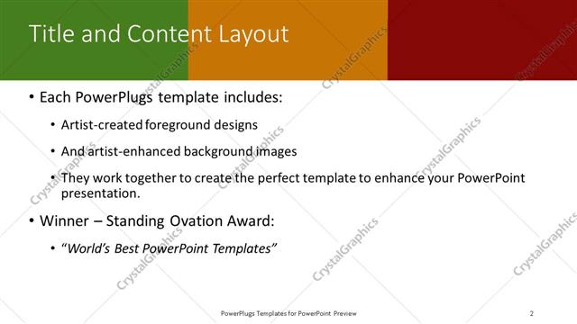 Title and Content presentation slide layout