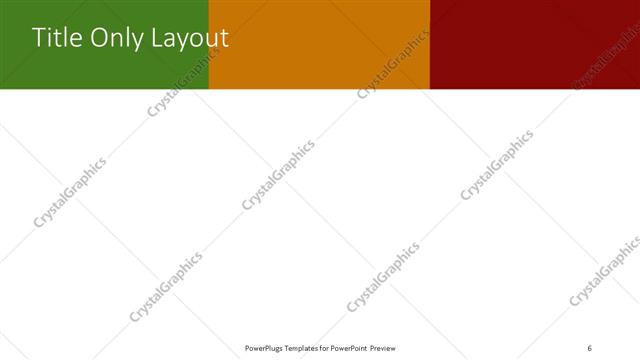 Title Only presentation slide layout