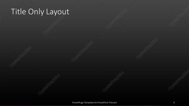 Title Only presentation slide layout