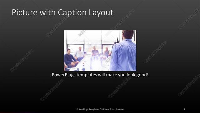 Picture with Caption presentation slide layout
