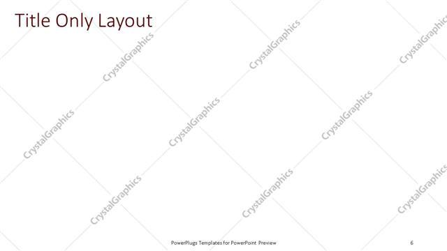 Title Only presentation slide layout