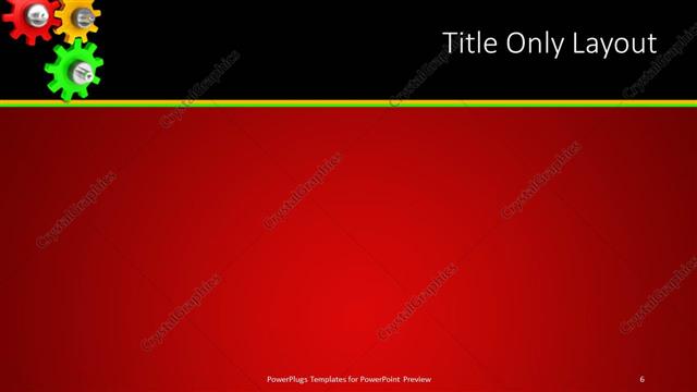 Title Only presentation slide layout