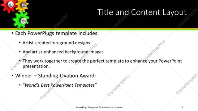 Title and Content presentation slide layout
