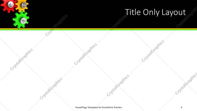 Title Only presentation slide layout