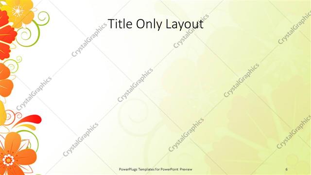 Title Only presentation slide layout
