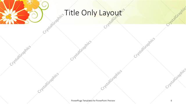 Title Only presentation slide layout