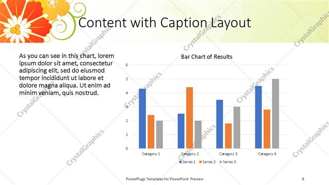 Content with Caption presentation slide layout