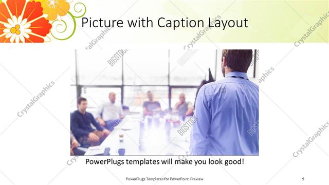 Picture with Caption presentation slide layout