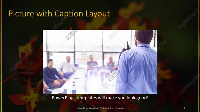Picture with Caption presentation slide layout