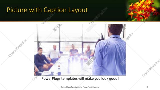 Picture with Caption presentation slide layout
