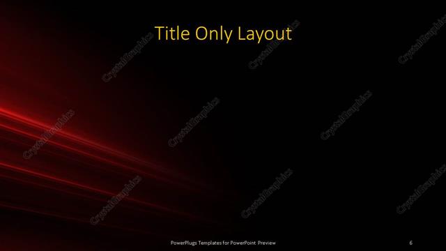 Title Only presentation slide layout