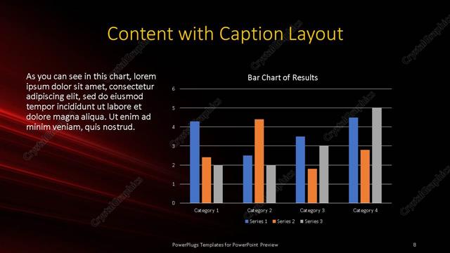 Content with Caption presentation slide layout
