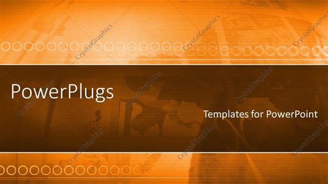  Presentation with global - A reddish background with place for text