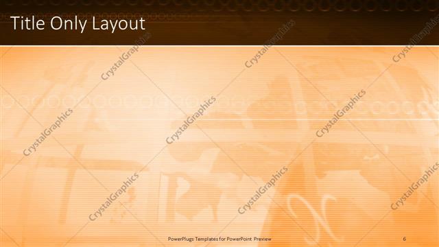 Title Only presentation slide layout