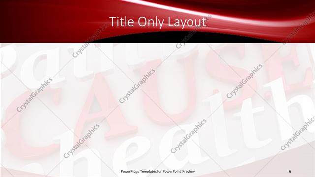 Title Only presentation slide layout