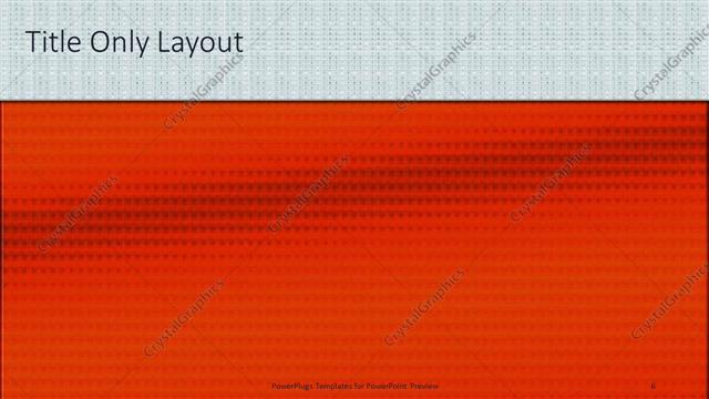 Title Only presentation slide layout