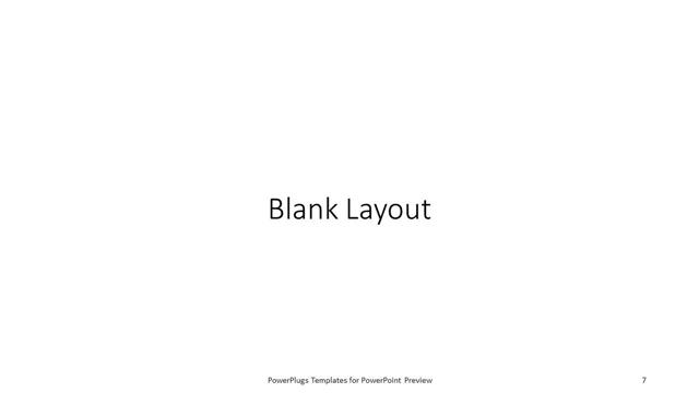 Blank presentation slide layout