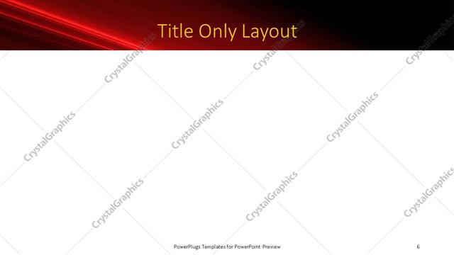 Title Only presentation slide layout