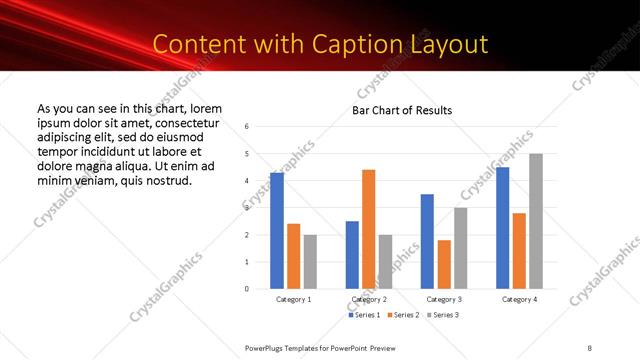 Content with Caption presentation slide layout