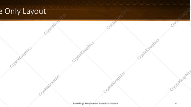 Title Only presentation slide layout