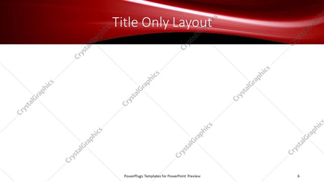 Title Only presentation slide layout